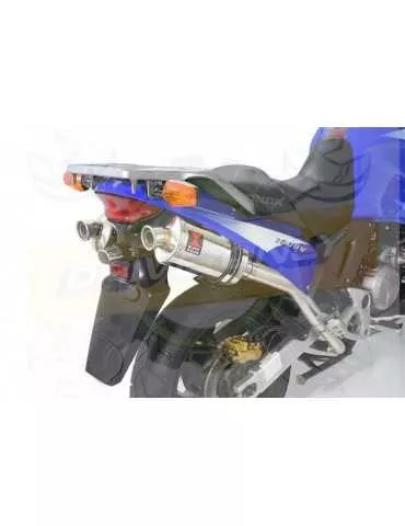 XL1000 V Varadero 1999 - 2014 Par paire Silencieux Kit / Silencieux Ovale En Inox 230mm