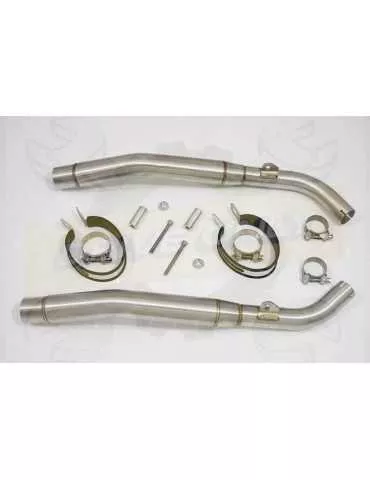 XL1000 V Varadero 1999 - 2014 Par paire Silencieux Kit / Silencieux Rond En Inox 200mm