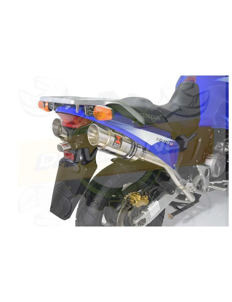 XL1000 V Varadero 1999 - 2014 Par paire Silencieux Kit / Silencieux Rond En Inox 200mm