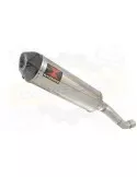Aprilia RSV4 1000R & Factory 2009/2015 Passage Haut Exhaust tube de raccord & Ovale Silencieux En Inox + En Carbone Tip 400mm