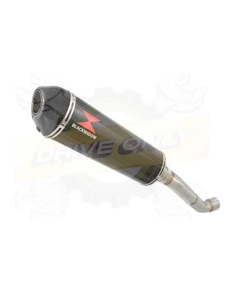 Aprilia RSV4 1000R & Factory 2009/2015 Passage Haut Exhaust tube de raccord & Ovale En Carbone Silencieux + Carbon Tip 400mm