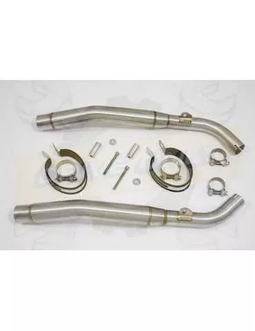 XL1000 V Varadero 1999 - 2014 Par paire Silencieux Kit / Silencieux Ovale En Carbone + Canule en Carbone 200mm