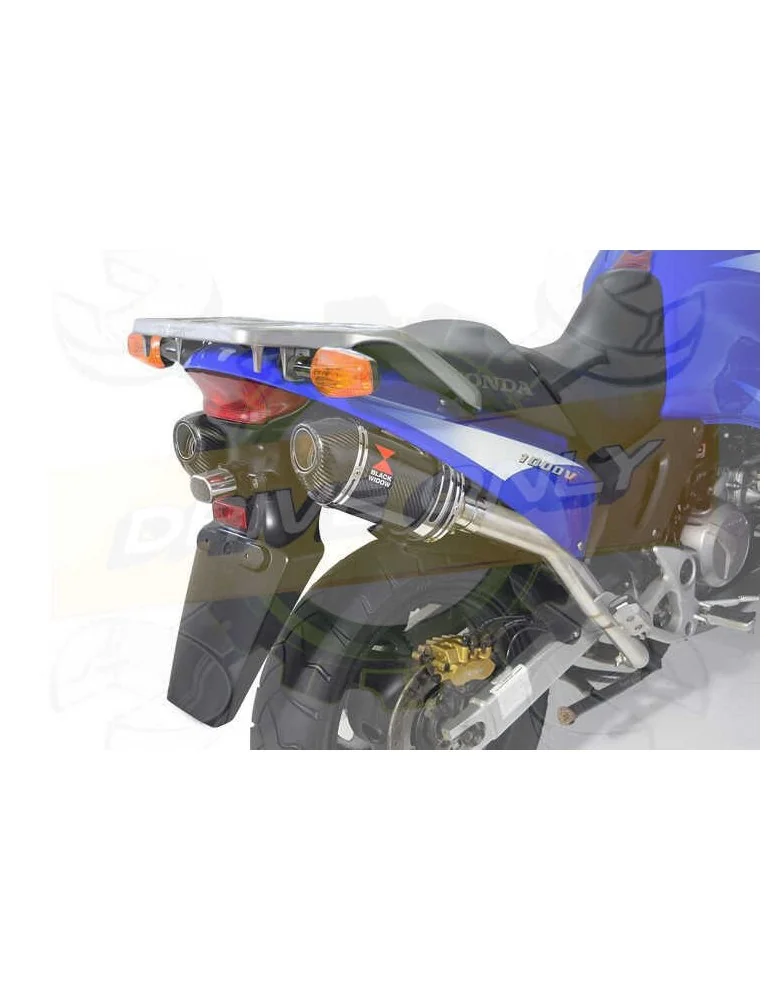 XL1000 V Varadero 1999 - 2014 Par paire Silencieux Kit / Silencieux Ovale En Carbone + Canule en Carbone 200mm