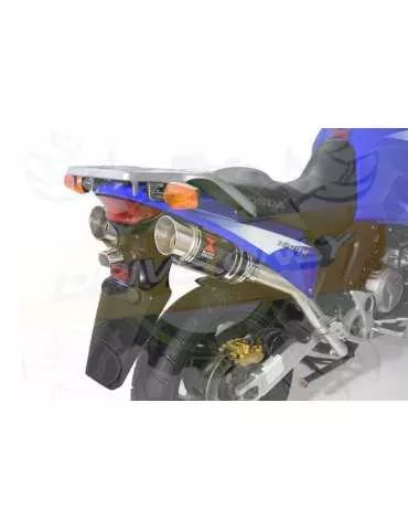 XL1000 V Varadero 1999 - 2014 Par paire Silencieux Kit / Silencieux Rond En Carbone 200mm