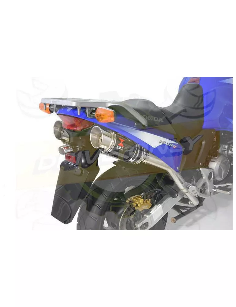 XL1000 V Varadero 1999 - 2014 Par paire Silencieux Kit / Silencieux Rond En Carbone 200mm