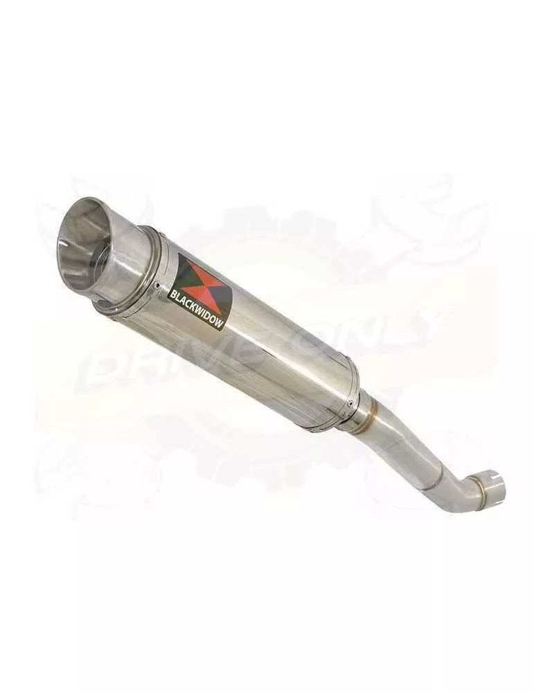 Aprilia RSV4 1000R & Factory 2009/2015 Passage Haut Exhaust tube de raccord & Rond GP Style Silencieux En Inox 360mm