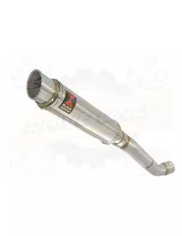 Aprilia RSV4 1000R & Factory 2009/2015 Passage Haut Exhaust tube de raccord & Rond GP Style Silencieux En Inox 350mm