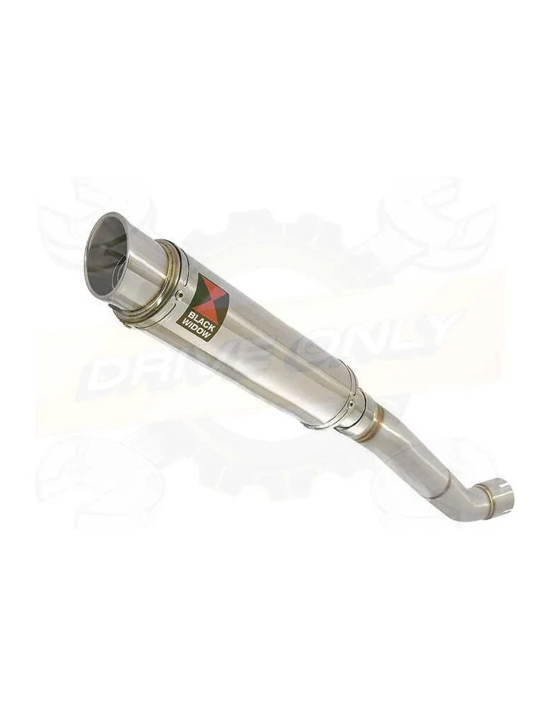 Aprilia RSV4 1000R & Factory 2009/2015 Passage Haut Exhaust tube de raccord & Rond GP Style Silencieux En Inox 350mm