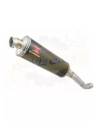 Aprilia RSV4 1000R & Factory 2009/2015 Passage Haut Exhaust tube de raccord & Ovale En Carbone Silencieux 400mm