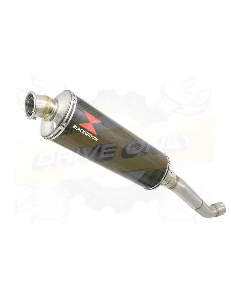 Aprilia RSV4 1000R & Factory 2009/2015 Passage Haut Exhaust tube de raccord & Ovale En Carbone Silencieux 400mm