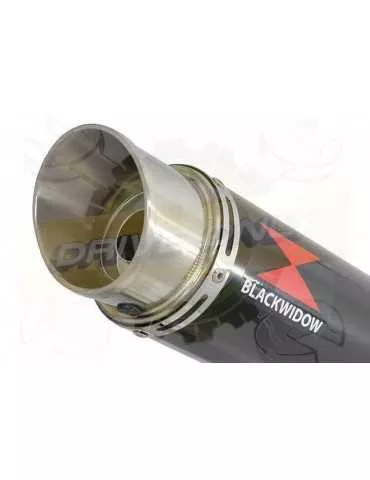 Aprilia RSV4 1000R & Factory 2009/2015 Passage Haut Exhaust tube de raccord & Rond GP Style Black Silencieux En Inox 360mm
