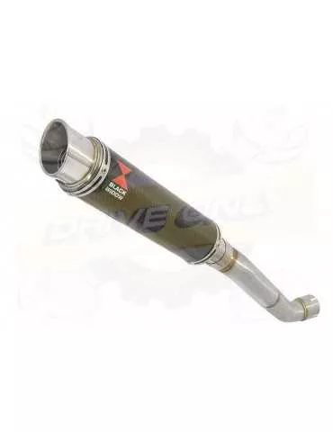 Aprilia RSV4 1000R & Factory 2009/2015 Passage Haut Exhaust tube de raccord & Silencieux GP Rond En Carbone 350mm