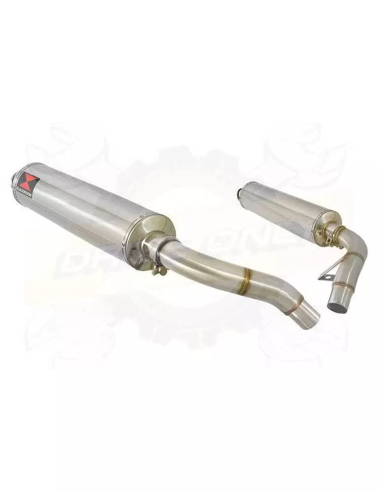 ST1100 ST 1100 (SC26) Pan European Tube de raccord & Silencieux Rond En Inox 400mm