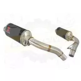 ST1100 ST 1100 (SC26) Pan European Tube de raccord & Silencieux Ovale En Carbone 300mm