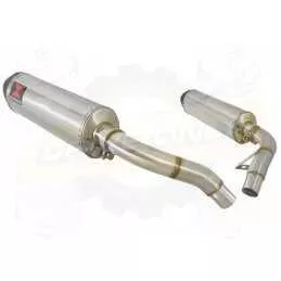 ST1100 ST 1100 (SC26) Pan European Tube de raccord & Silencieux Ovale En Inox + carbone tip 400mm
