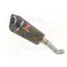 Aprilia Tuono V4R / V4R APRC 2011/2015 Passage Haut Exhaust tube de raccord & Hexagonale En Carbone Silencieux 300mm