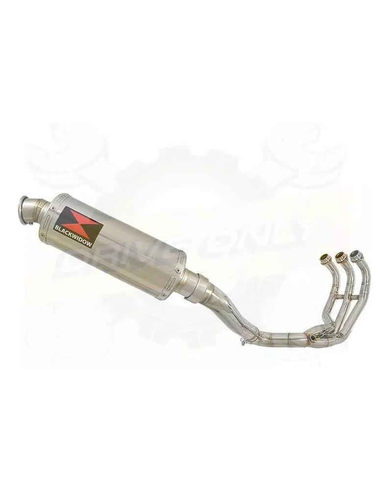 MT-09 Tracer 2013-2021  High Level De-cat Exhaust System with 300mm Round Stainless Steel Silencer