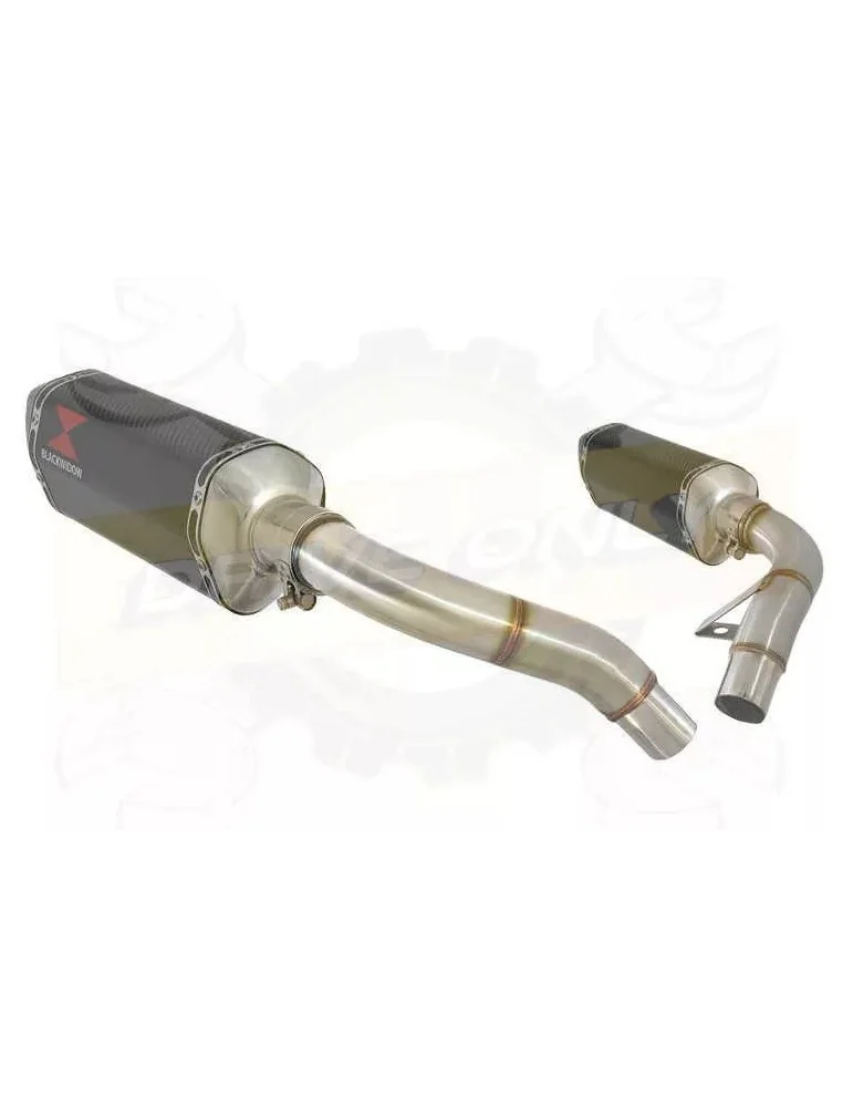 ST1100 ST 1100 (SC26) Pan European Tube de raccord & Silencieux Hexagonale En Carbone 300mm