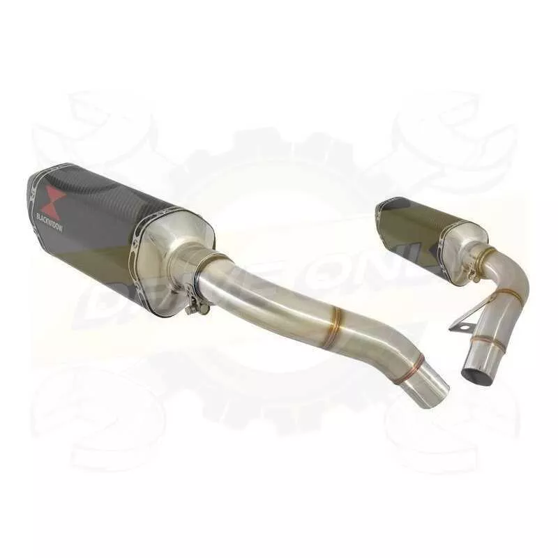 ST1100 ST 1100 (SC26) Pan European Tube de raccord & Silencieux Hexagonale En Carbone 300mm