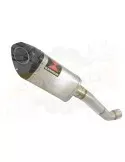 Aprilia Tuono V4R / V4R APRC 2011/2015 Passage Haut Exhaust tube de raccord & Tri Ovale Silencieux En Inox + TCarbon tip 250mm