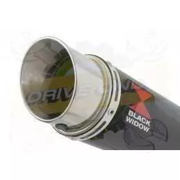 Aprilia Tuono V4R / V4R APRC 2011/2015 Passage Haut Exhaust tube de raccord & Silencieux GP Rond En Carbone 230mm