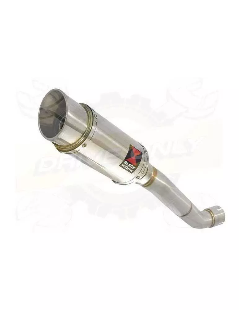 Aprilia Tuono V4R / V4R APRC 2011/2015 Passage Haut Exhaust tube de raccord & Rond Silencieux En Inox 200mm