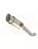 Aprilia Tuono V4R / V4R APRC 2011/2015 Passage Haut Exhaust tube de raccord & Rond Silencieux En Inox 200mm