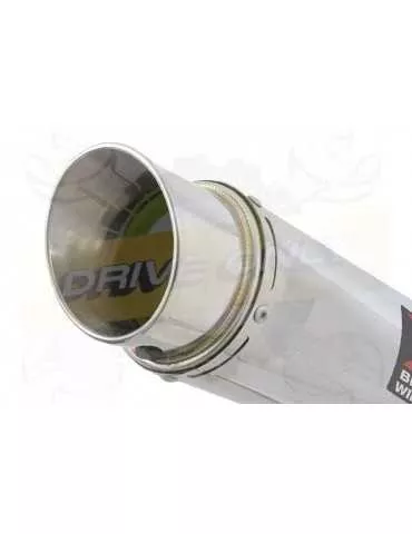 Aprilia Tuono V4R / V4R APRC 2011/2015 Passage Haut Exhaust tube de raccord & Rond Silencieux En Inox 200mm
