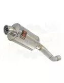 Aprilia Tuono V4R / V4R APRC 2011/2015 Passage Haut Exhaust tube de raccord & Ovale Silencieux En Inox 230mm