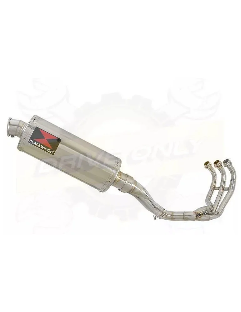 MT-09 Tracer 2013-2021  High Level De-cat Exhaust System with 300mm Oval Stainless Steel Silencer