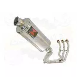 MT-09 Tracer 2013-2021  High Level De-cat Exhaust System with 300mm Oval Stainless Steel Silencer