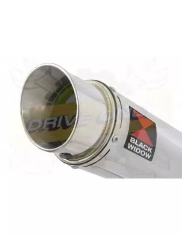 Aprilia Tuono V4R / V4R APRC 2011/2015 Passage Haut Exhaust tube de raccord & GP Rond Silencieux En Inox 230mm