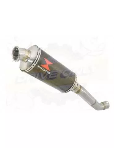 Aprilia RSV4 1000R & Factory 2009/2015 Passage Haut Exhaust tube de raccord & Ovale En Carbone Silencieux 300mm
