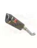 Aprilia RSV4 1000R & Factory 2009/2015 Passage Haut Exhaust tube de raccord & Hexagonale En Carbone Silencieux 300mm