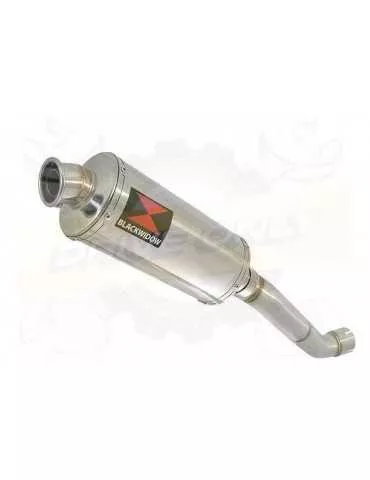 Aprilia RSV4 1000R & Factory 2009/2015 Passage Haut Exhaust tube de raccord & Ovale Silencieux En Inox 300mm
