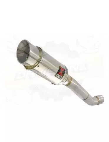 Aprilia RSV4 1000R & Factory 2009/2015 Passage Haut Exhaust tube de raccord & Rond Silencieux En Inox 200mm