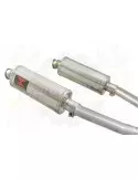 VTR1000F VTR 1000 F Firestorm (SC36) tube de raccords et Ovale Silencieux En Inox 300mm