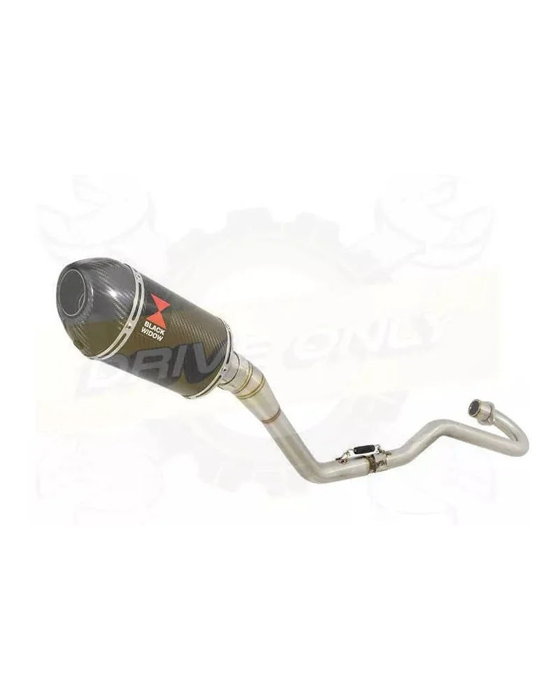 XR125 XR125L 2003-2010 Ligne complète & Silencieux Ovale En Carbone + Carbone 200mm