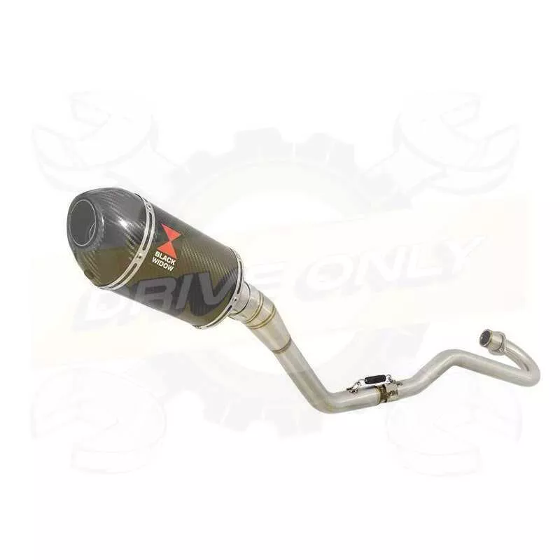 XR125 XR125L 2003-2010 Ligne complète & Silencieux Ovale En Carbone + Carbone 200mm