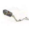 XR125 XR125L 2003-2010 Ligne complète & Silencieux Ovale Noir En Inox + Carbone 200mm