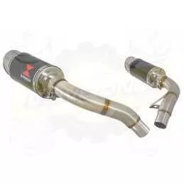 ST1100 ST 1100 (SC26) Pan European Tube de raccord & Silencieux Rond En Carbone 200mm