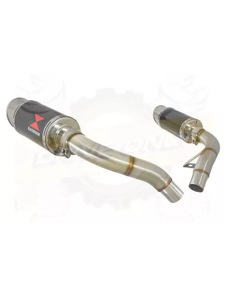 ST1100 ST 1100 (SC26) Pan European Tube de raccord & Silencieux Rond En Carbone 200mm