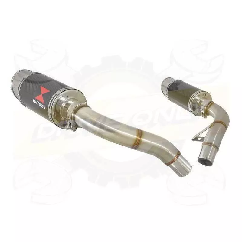 ST1100 ST 1100 (SC26) Pan European Tube de raccord & Silencieux Rond En Carbone 200mm