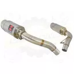 ST1100 ST 1100 (SC26) Pan European Tube de raccord & Silencieux Rond En Inox 200mm