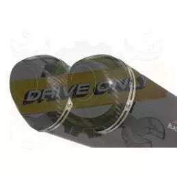 ST1100 ST 1100 (SC26) Pan European Tube de raccord & Silencieux Ovale En Carbone + Carbon tip 200mm