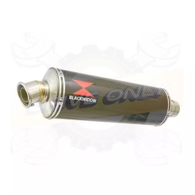 Vespa GTS 125 4T 2007 - 2011 Ligne complète & Silencieux Ovale En Carbone 400mm