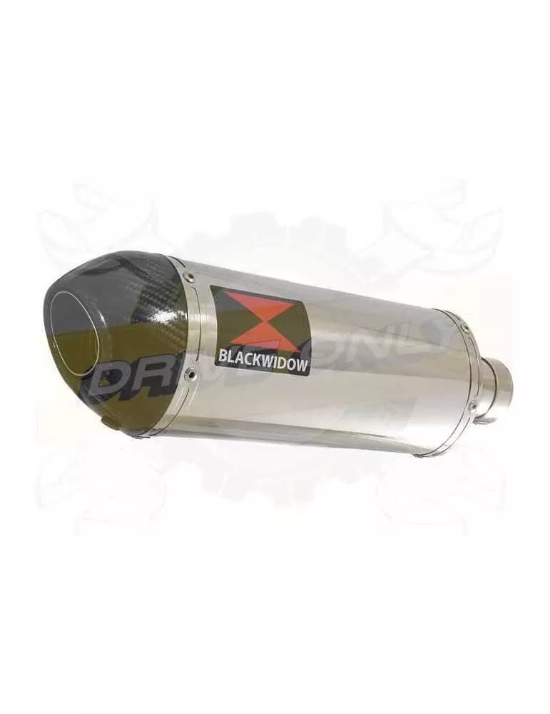 Vespa GTS 125 4T ie Super 2009 - 2016 Ligne complète & Silencieux Ovale En Inox + Canule En Carbone 300mm