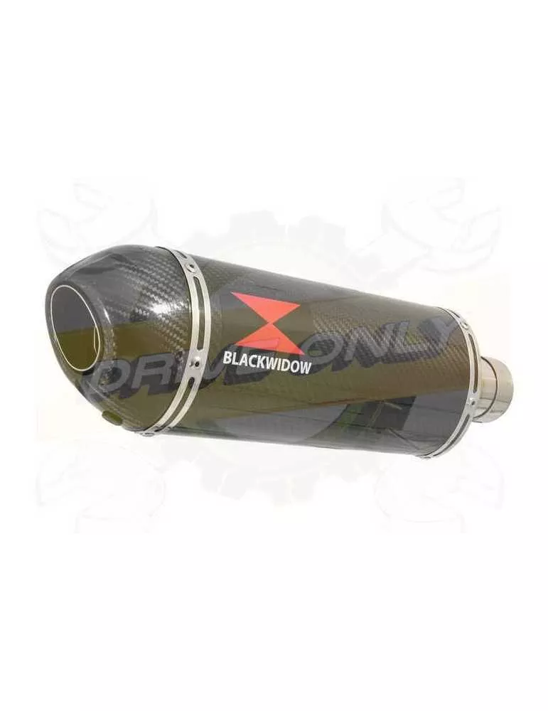 Vespa GTS 125 4T ie Super 2009 - 2016 Ligne complète & Silencieux Ovale En Carbone 300mm