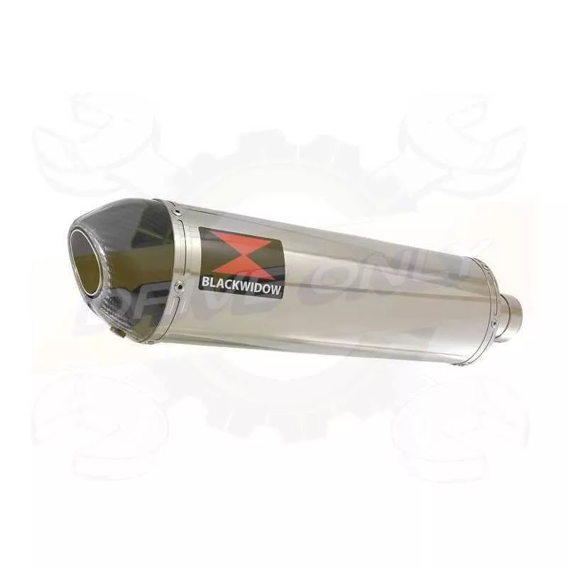 Vespa GTS 250 2005 - 2016 Ligne complète & Silencieux Ovale En Inox + Canule En Carbone 400mm