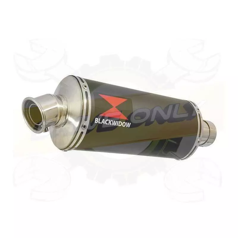 Vespa GTS 250 2005 - 2016 Ligne complète & Silencieux Ovale Noir En Inox 300mm